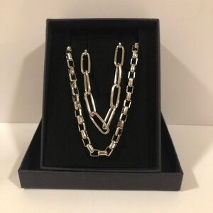 Silver Necklace Set NWOT